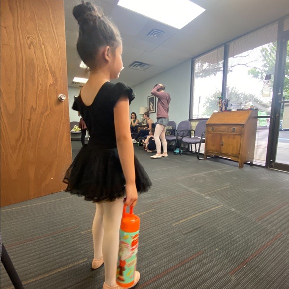 Purple and Black Dance / Ballet Costumes with Tulle Skirts - Picture 2 of 3